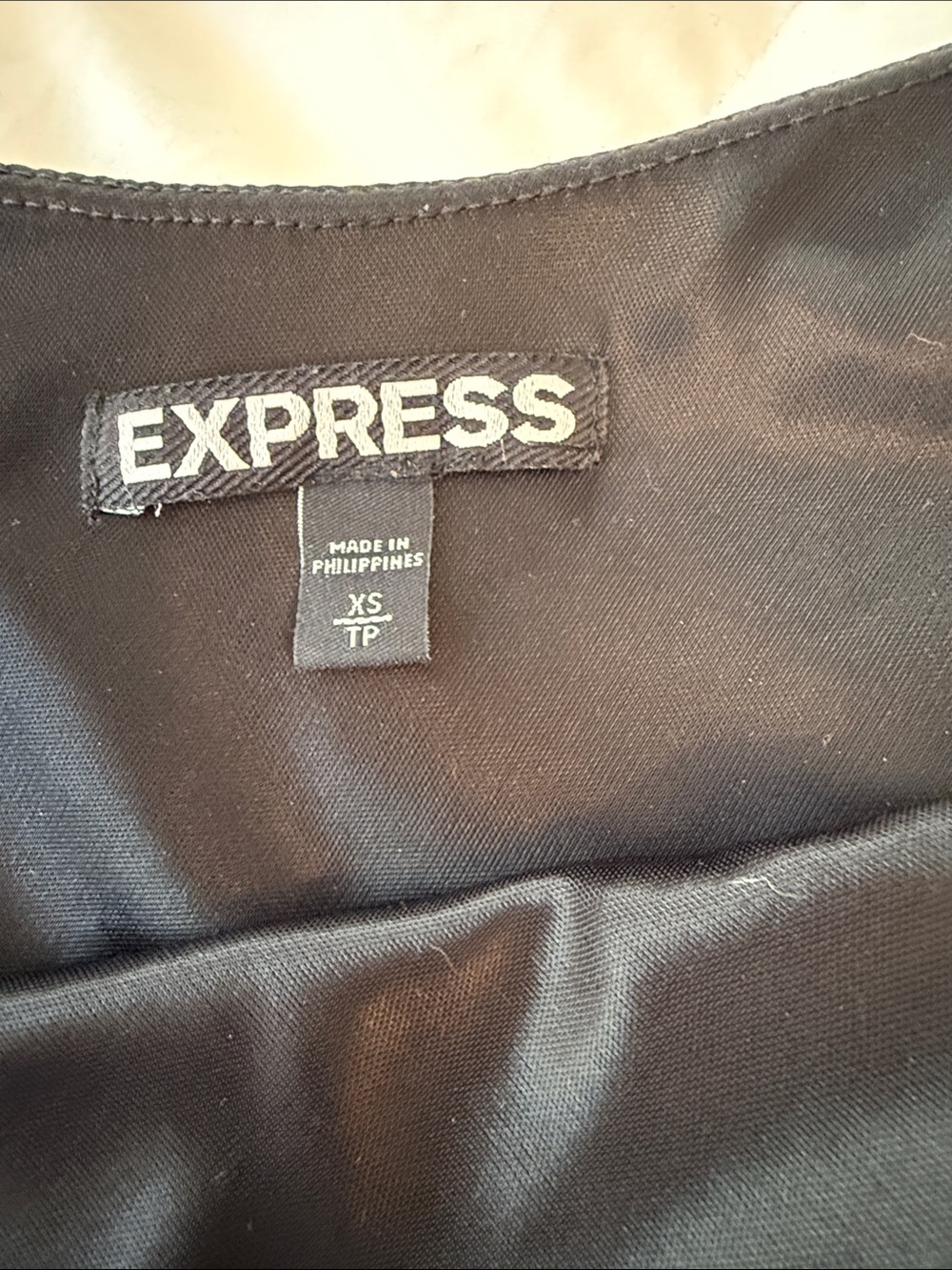 Express Black One-Shoulder Ruffle Mini Dress - Picture 2 of 2